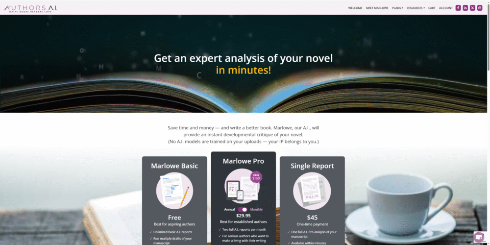 Authors AI is a artificial intelligence based tool to improve the writing effiency