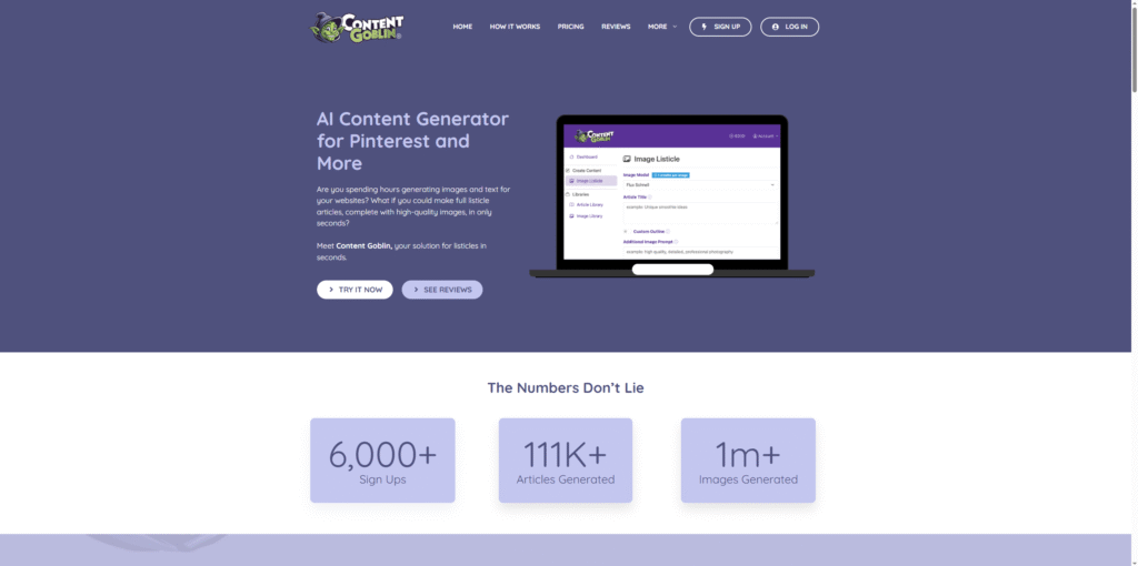 Content Goblin is a automated content generator for social media and more.