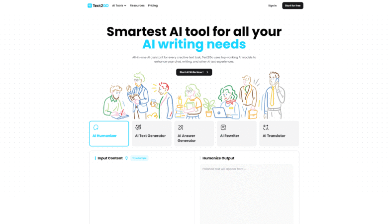Text2Go is an artificial intelligence based tool to produce quality content