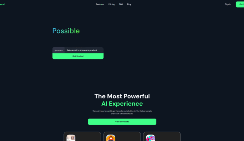 Unbound AI for photo editing and content generation