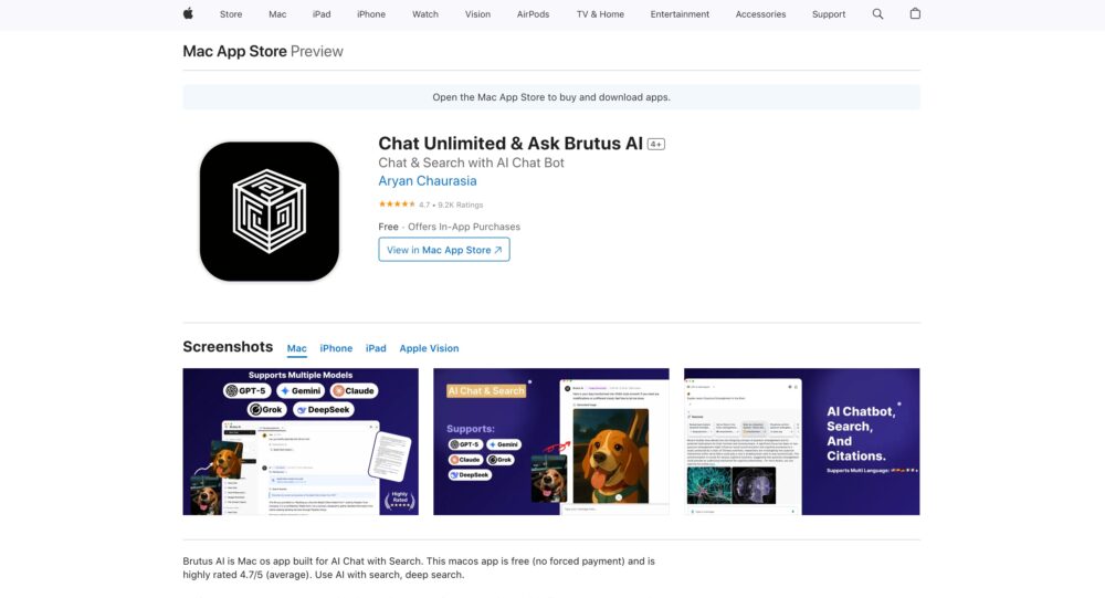 ChatGuru AI based chat bot for iOS devices